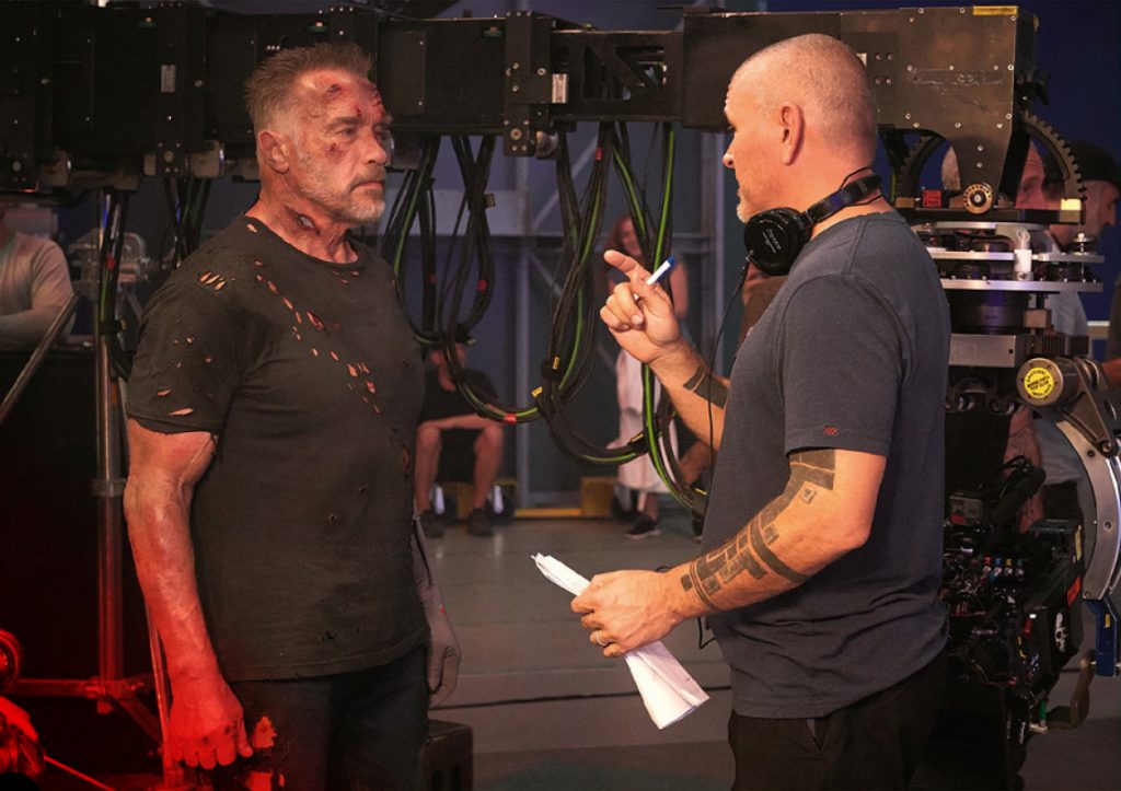 Terminator: Dark Fate Tim Miller and Arnold Schwarzenegger