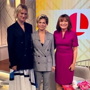 Mackenzie Davis and Linda Hamilton Promoting Terminator: Dark Fate in the UK