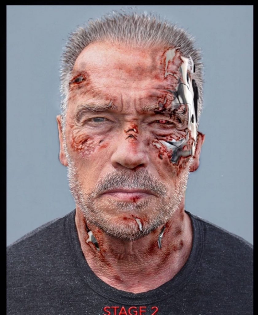 Terminator: Dark Fate Battle Damage Schwarzenegger Trauma Make-Up