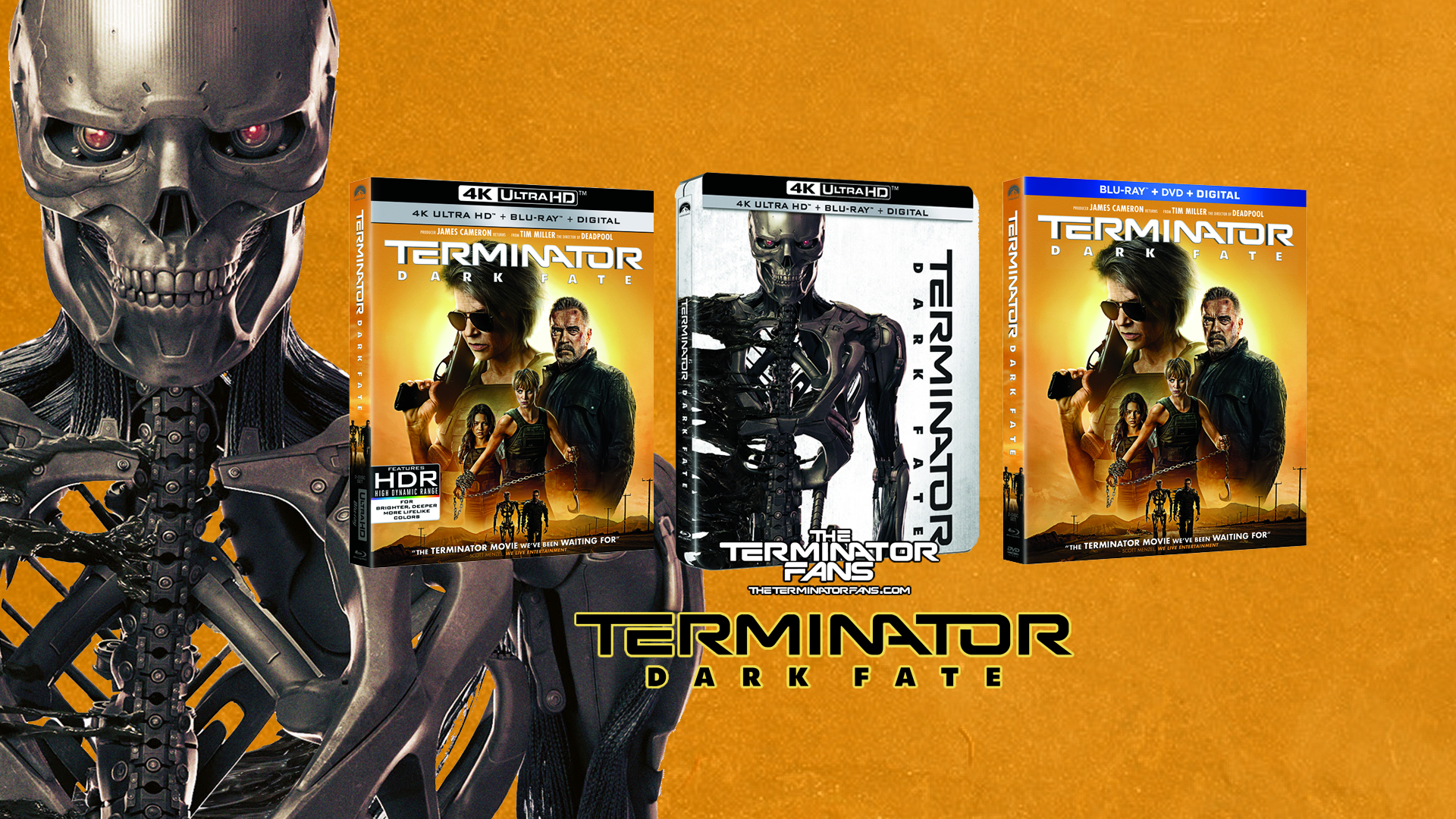 Terminator Dark Fate 4k Uhd Blu Ray And Dvd Home Release Theterminatorfans Com