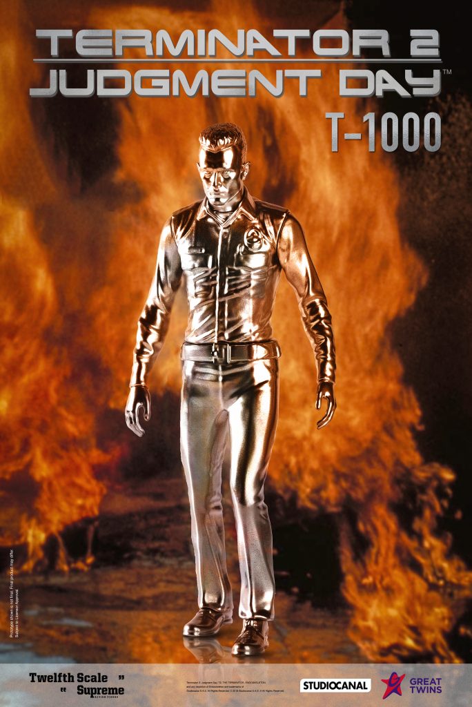 TERMINATOR 2: JUDGMENT DAY T-1000 Great Twins Twelfth Scale Supreme Action Figure