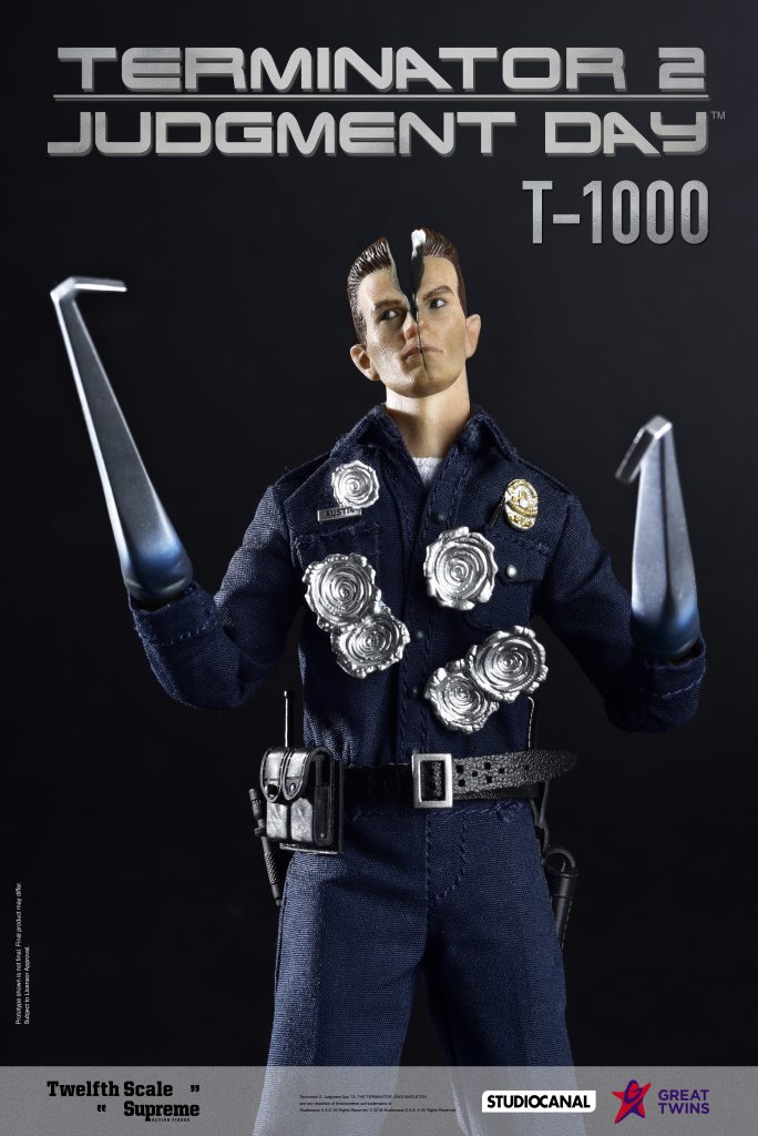 TERMINATOR 2: JUDGMENT DAY T-1000 Great Twins Twelfth Scale Supreme Action Figure