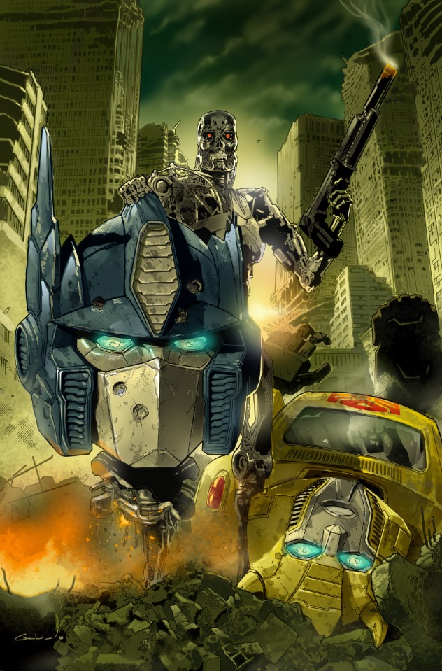 Transformers vs Terminator #1 Diego Galindo Exclusive Variant