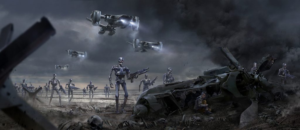 Terminator: Dark Fate Future War concept art by Alex Ichim