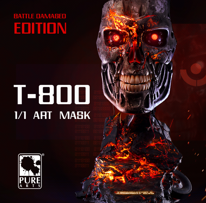 TERMINATOR 2: PureArts T-800 Battle Damaged Edition Art Mask (EXCLUSIVE)
