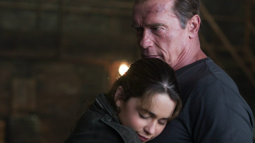 Sarah Connor and Pops in Terminator Genisys