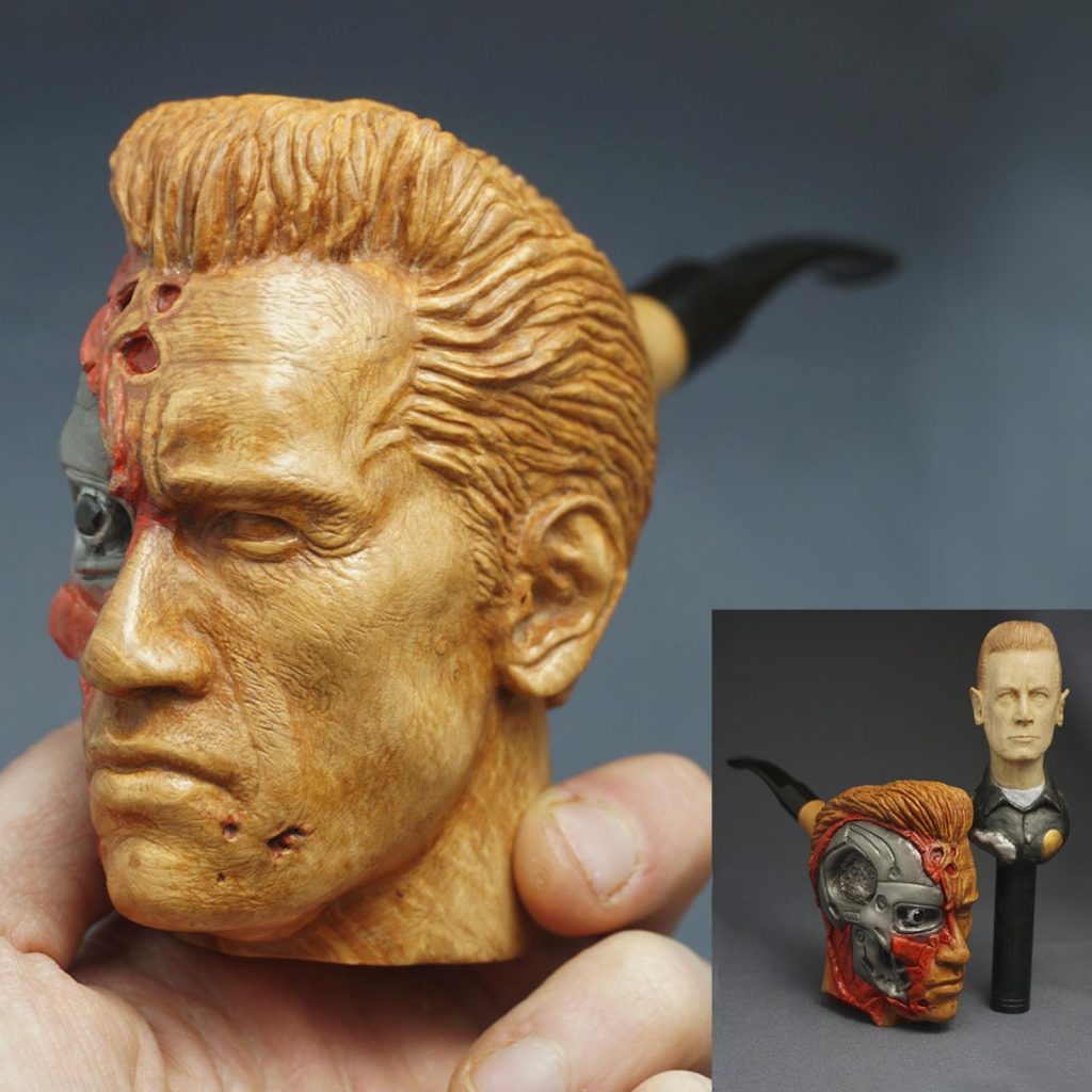 Terminator 2 Smoking Pipe T-800 and T-1000 Pipe Tamper