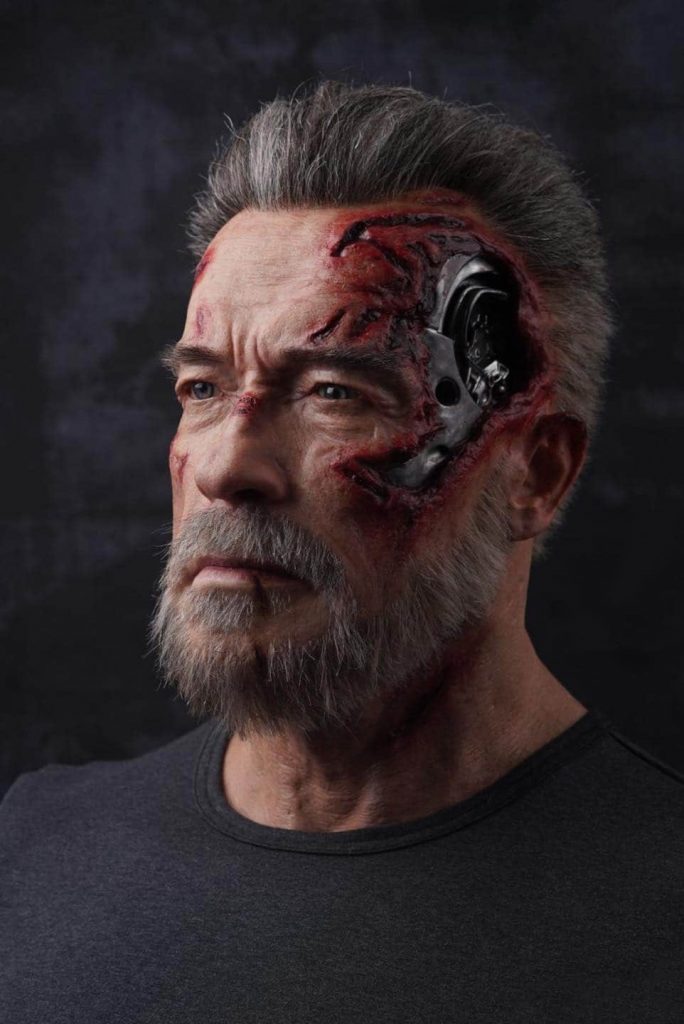 Terminator: Dark Fate Bust Featuring Arnold Schwarzenegger likeness as T-800 Carl