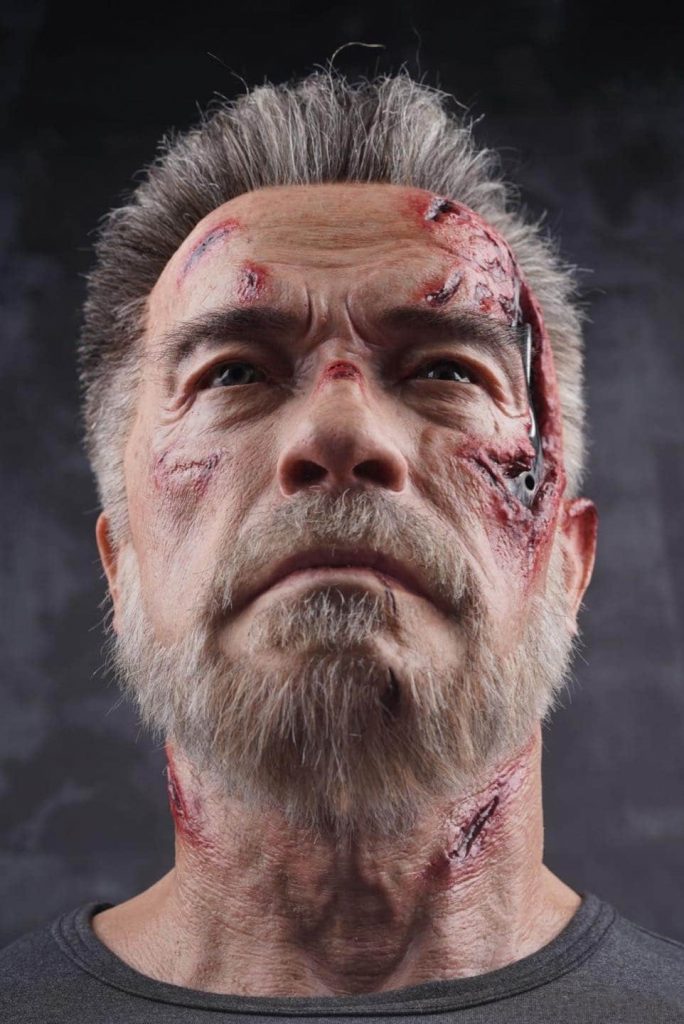 Terminator: Dark Fate Bust Featuring Arnold Schwarzenegger likeness as T-800 Carl