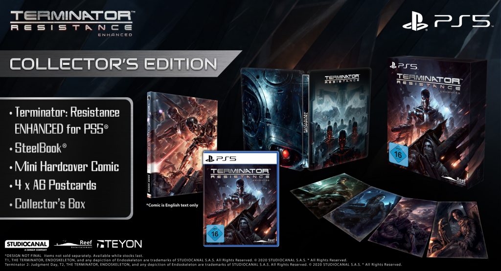 Terminator: Resistance ENHANCED PLAYSTATION 5 ESRB Packshot PS5 Terminator Glamshot USK