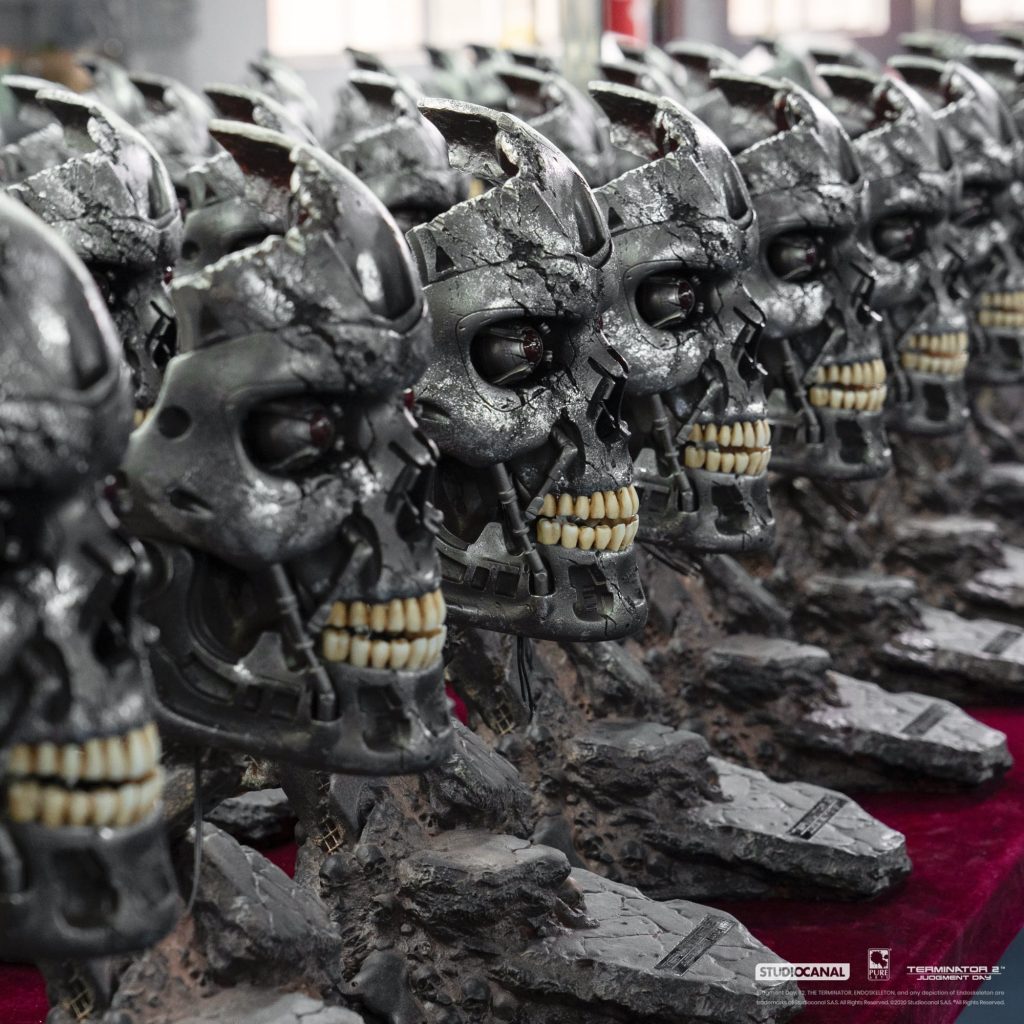 PureArts Terminator 2 T-800 BATTLE DAMAGED Art Mask Busts Production Complete
