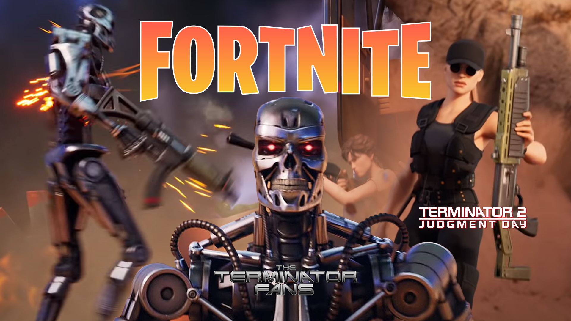 T2 S Sarah Connor And Ellen Ripley From Aliens Team Up For New Fortnite Trailer Theterminatorfans Com