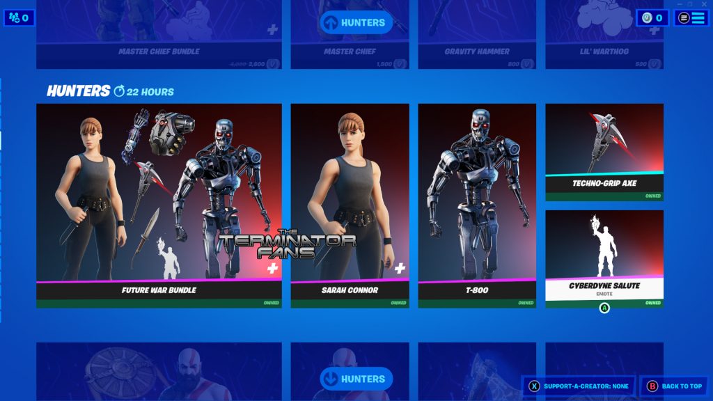 Terminator T-800 and Sarah Connor Back in Fortnite