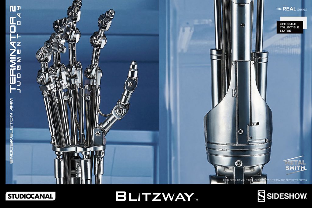 Blitzway Terminator 2 T-800 ENDOSKELETON ARM LIFE-SIZE STATUE