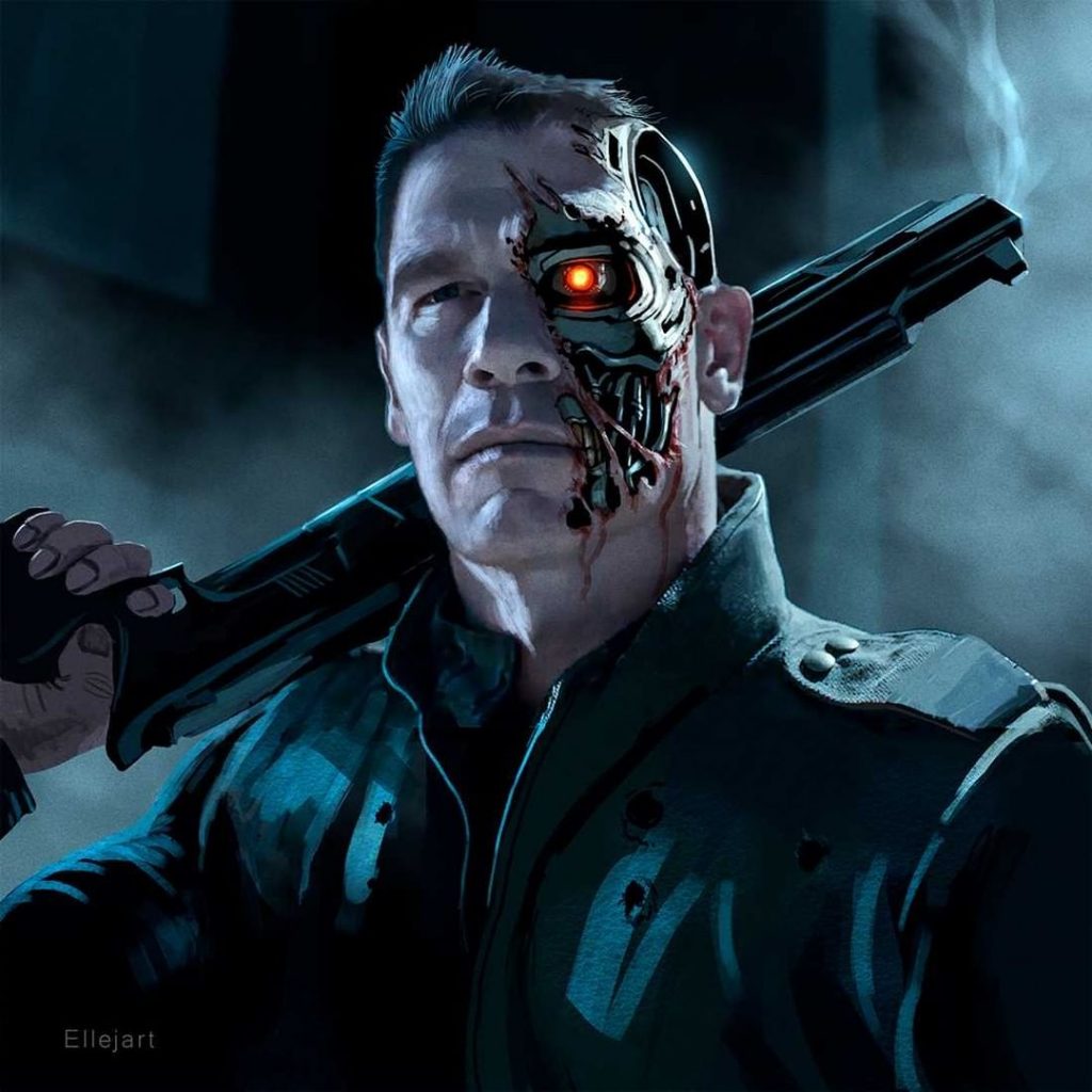 Fan Art Depicts John Cena as New T-800 Model - art by ellejart