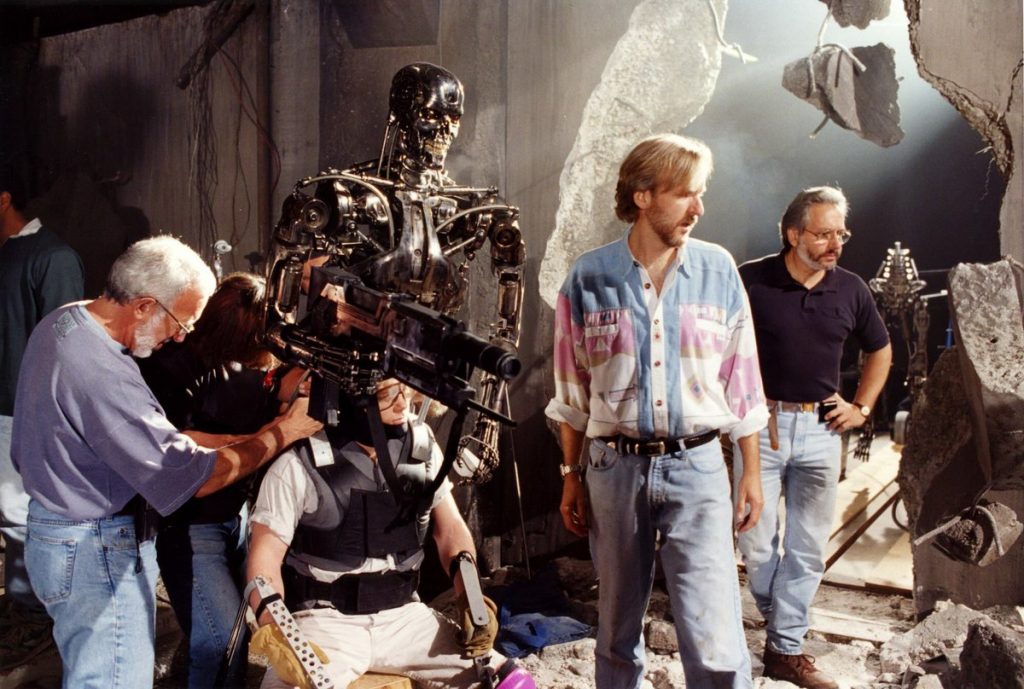 James Cameron Behind The Scenes on the set of T2 3-D: Battle Across Time
