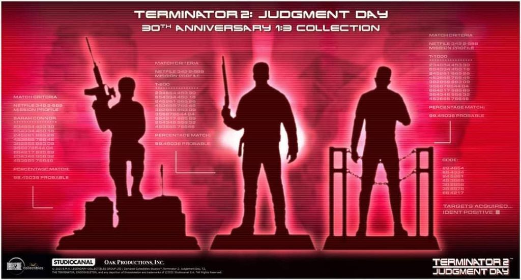 Terminator 2: Judgment Day 30th Anniversary Collection Teased by Darkside Collectibles Studio
