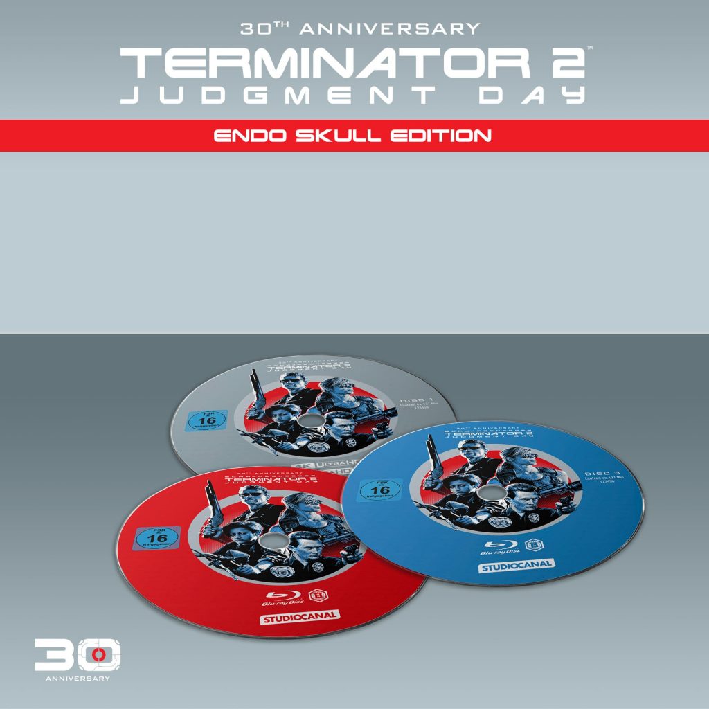 Terminator 2 - Judgment Day: ART HAUS Exclusive 4K Ultra HD 30th Anniversary Endo Skull Blu-ray Discs