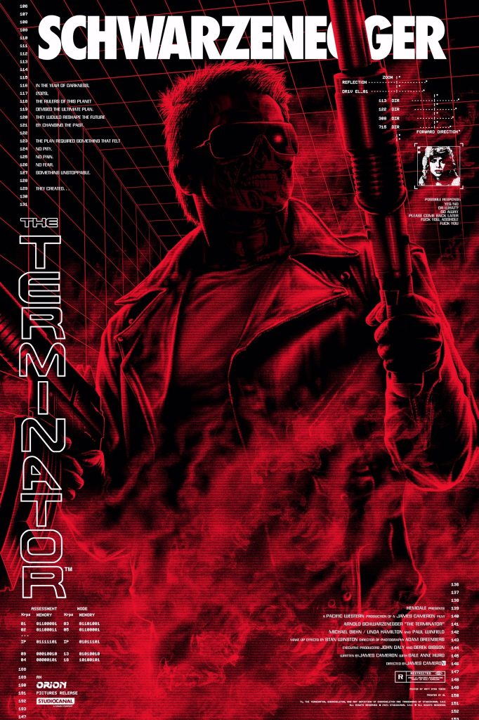 The Terminator Poster by Matt Ryan Tobin - TERMOVISION Variant