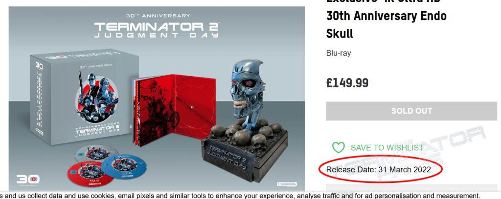 Zavvi Terminator 2 Endo Skull New Release Date Delay