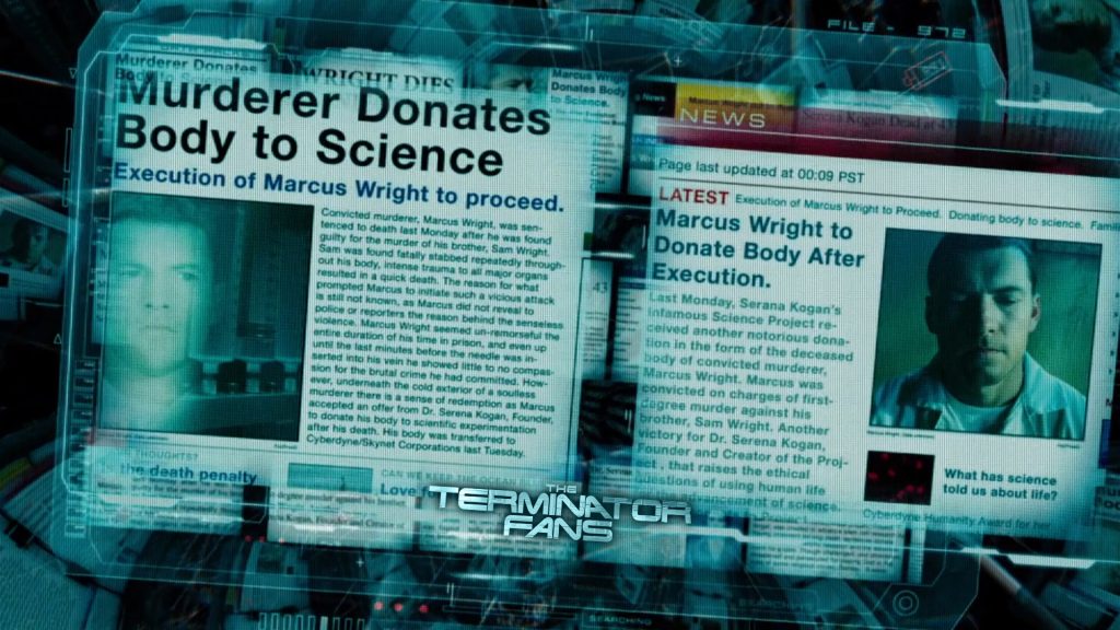 Terminator Salvation - Marcus Wright murdered his brother and two cops