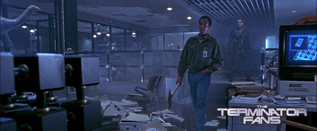 Terminator 2 Deleted Scene - Miles Dyson destroys neural-net processor
