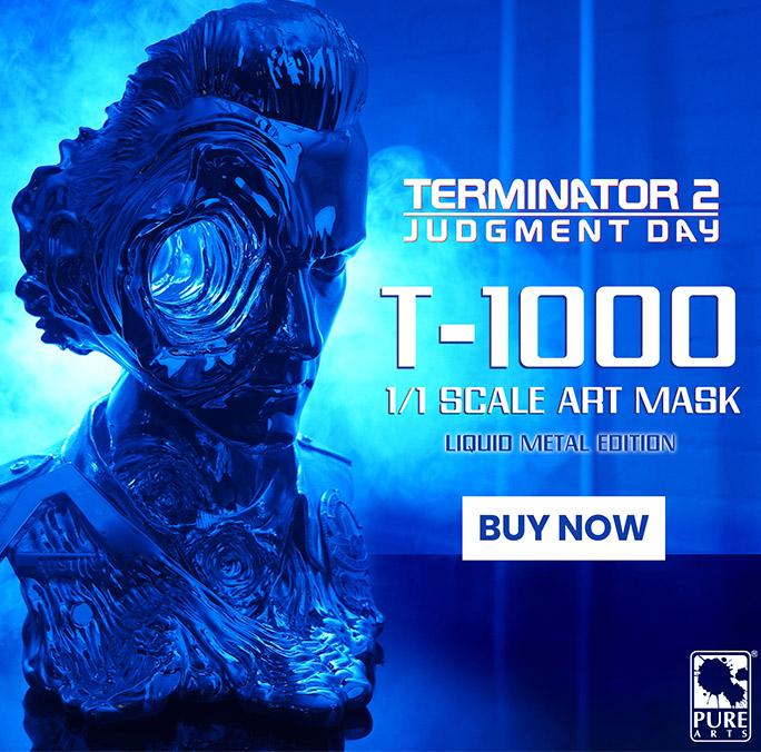 PureArts Terminator 2: Judgment Day Liquid Metal Edition T-1000 1/1 Scale Art Mask
