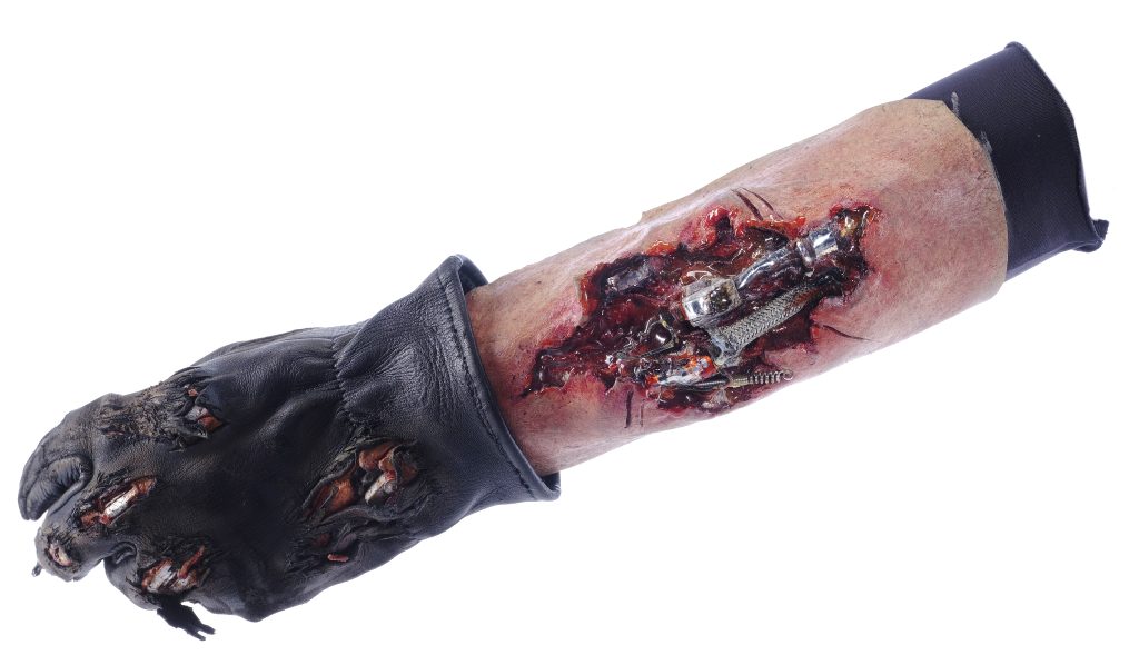 Terminator’s (Arnold Schwarzenegger) Battle-Damaged Arm and Glove
