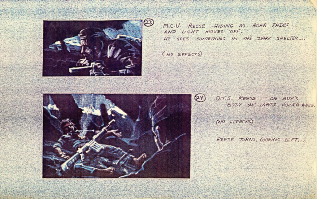 Set of Printed Future War Storyboards (23 - 32) - The Terminator (1984)