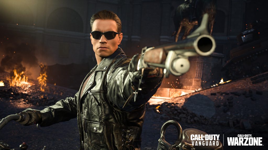 Arnold Schwarzenegger's T-800 from Terminator 2: Judgment Day in Call of Duty: Vanguard And Warzone