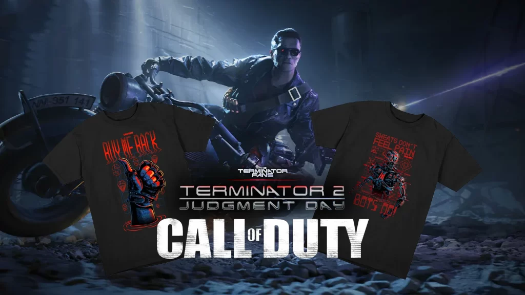 Call Of Duty Official Terminator 2 Merch T-Shirts