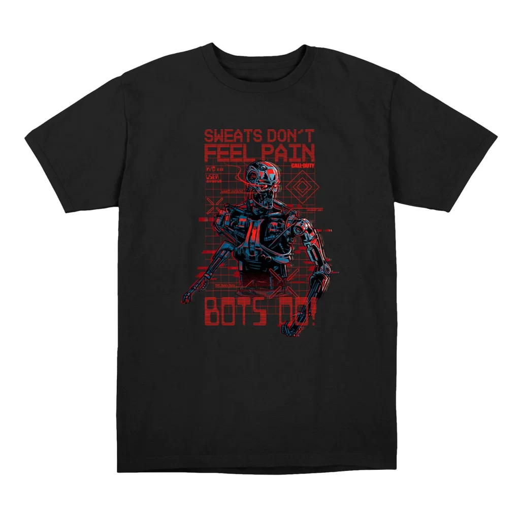 Call of Duty Terminator 2 Black Sweats Don’t Feel Pain Terminator T-Shirt