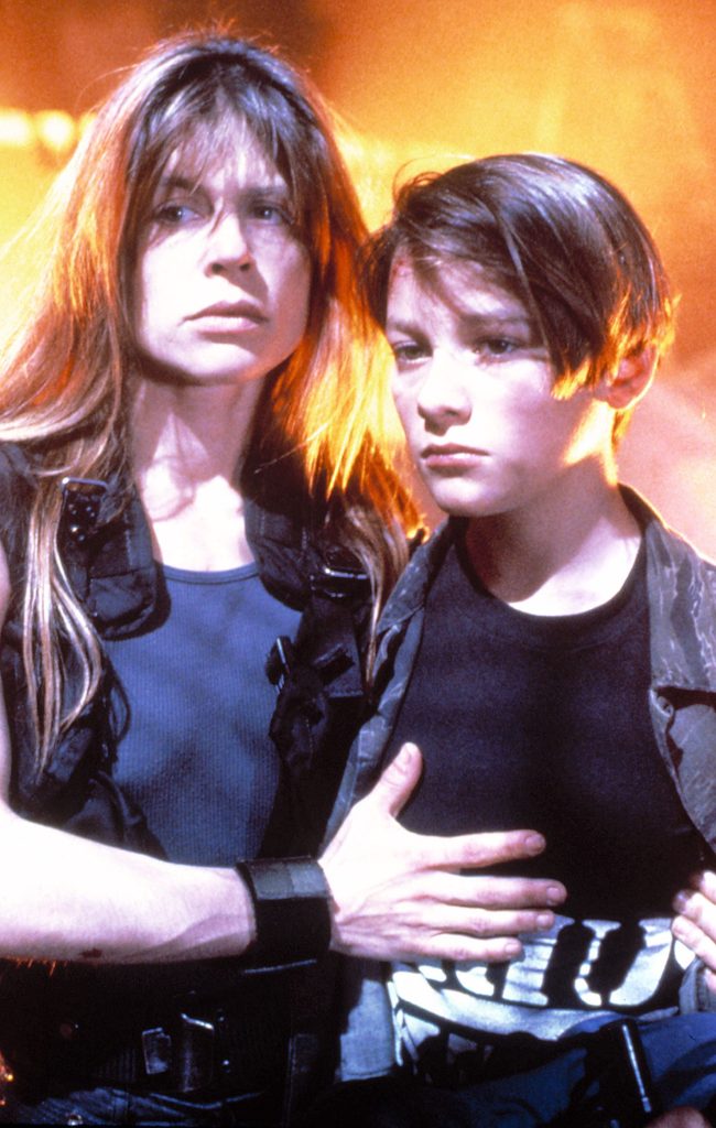 Terminator 2 Sarah Connor and John Connor