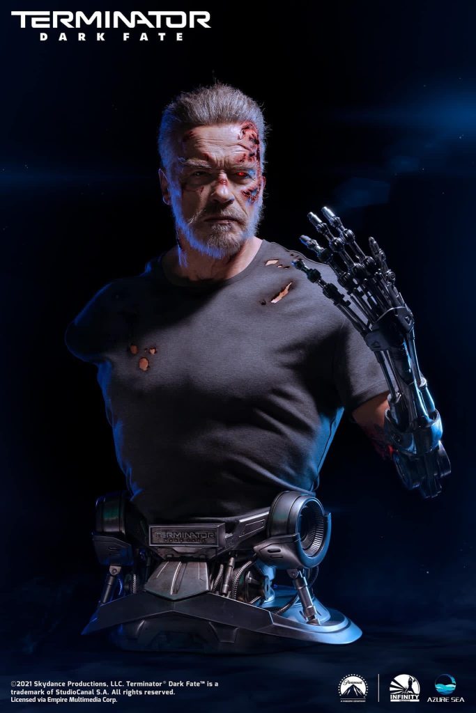 Terminator: Dark Fate - Carl Aged T-800 1/1 Bust Statue by Infinity Studio and AzureSea Studio