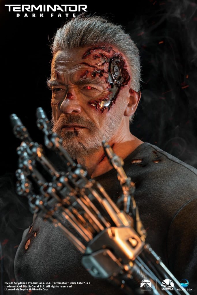 Terminator: Dark Fate - Carl Aged T-800 1/1 Bust Statue by Infinity Studio and AzureSea Studio