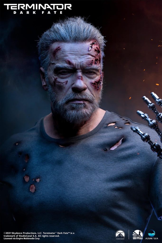 Terminator: Dark Fate - Carl Aged T-800 1/1 Bust Statue by Infinity Studio and AzureSea Studio