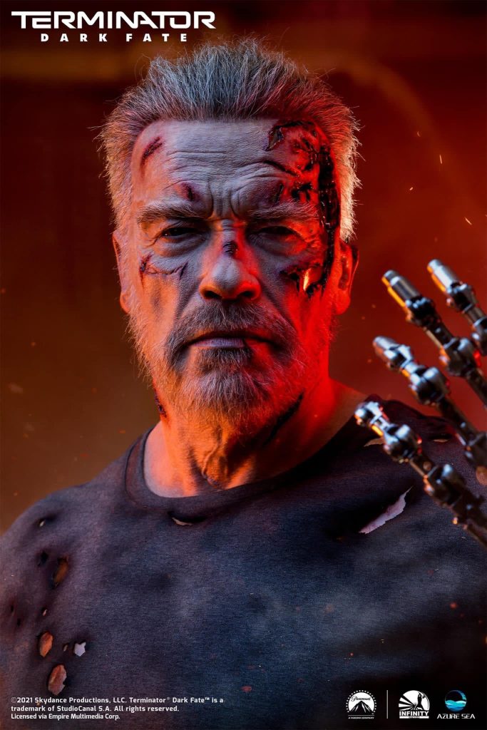 Terminator: Dark Fate - Carl Aged T-800 1/1 Bust Statue by Infinity Studio and AzureSea Studio