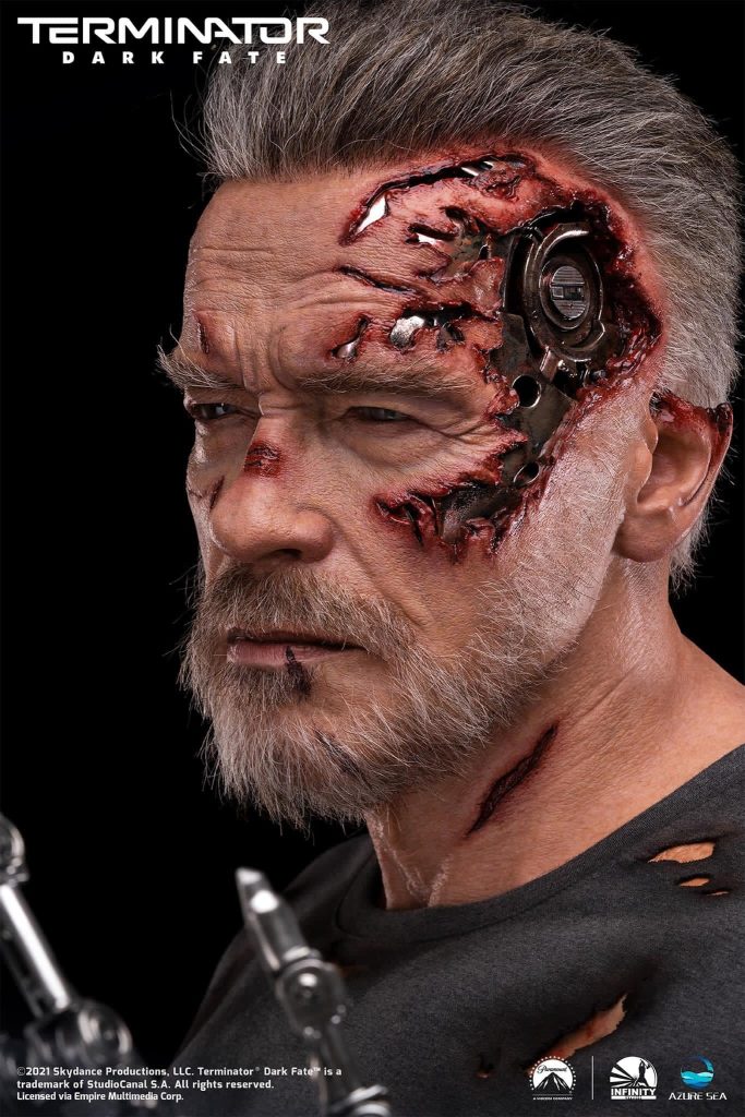 Terminator: Dark Fate - Carl Aged T-800 1/1 Bust Statue by Infinity Studio and AzureSea Studio