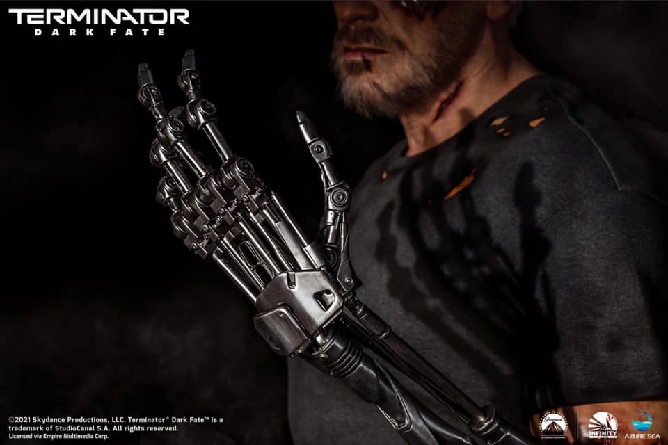 Terminator: Dark Fate - Carl Aged T-800 1/1 Bust Statue by Infinity Studio and AzureSea Studio