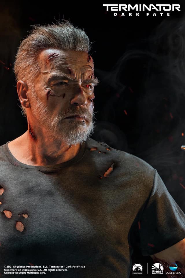 Terminator: Dark Fate - Carl Aged T-800 1/1 Bust Statue by Infinity Studio and AzureSea Studio