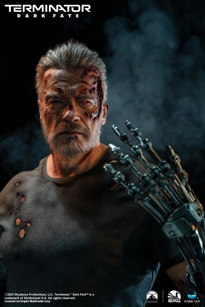 Terminator: Dark Fate - Carl Aged T-800 1/1 Bust Statue by Infinity Studio and AzureSea Studio