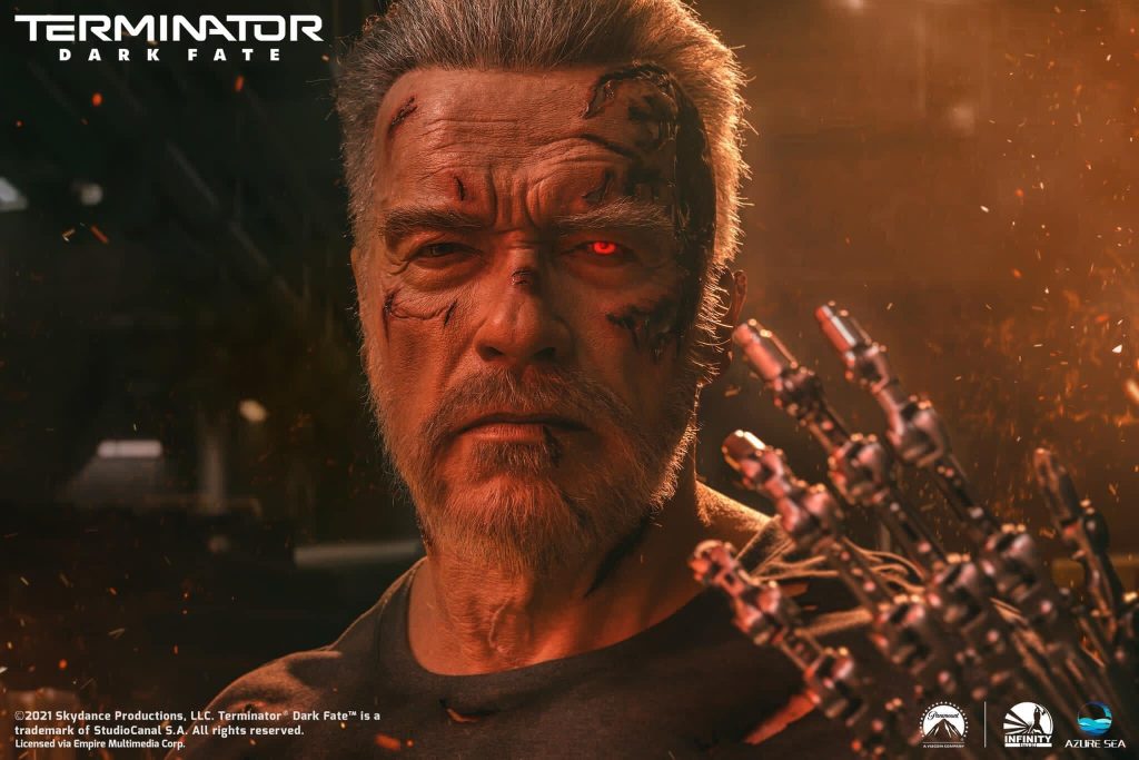 Terminator: Dark Fate - Carl Aged T-800 1/1 Bust Statue by Infinity Studio and AzureSea Studio