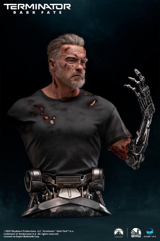 Terminator: Dark Fate - Carl Aged T-800 1/1 Bust Statue by Infinity Studio and AzureSea Studio